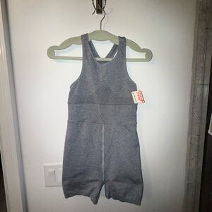 FP Movement by Free People Gray Athletic Onesie